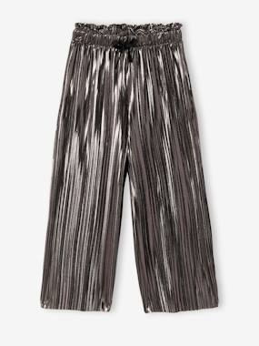 Pantalon fille large lamé plissé - vertbaudet enfant Pantalon fille large lamé plissé - vertbaudet enfant