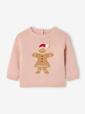 Christmas Gingerbread Jumper for Girls - vertbaudet enfant Christmas Gingerbread Jumper for Girls - vertbaudet enfant