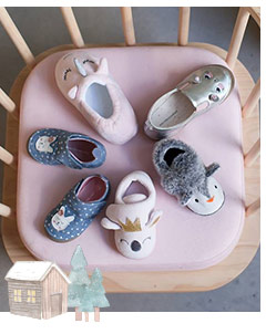 Plush Animal Slippers for Girls - light pink