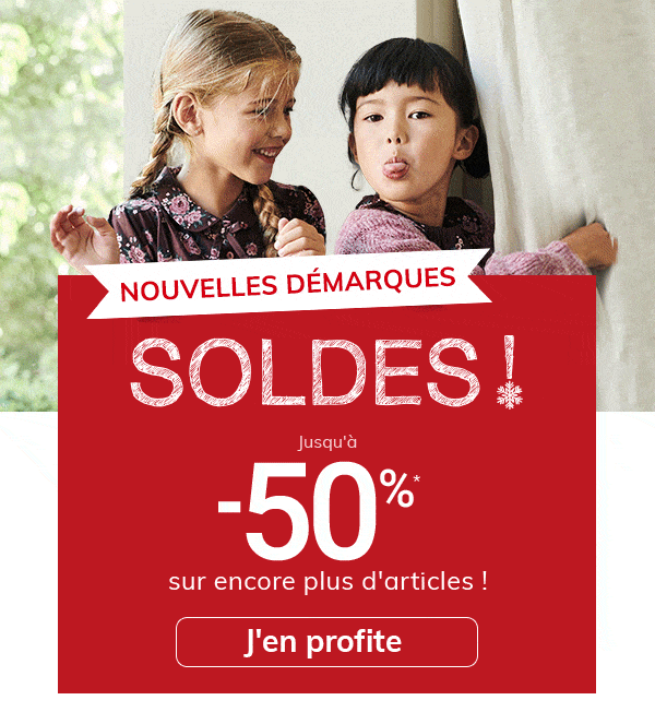 Soldes Nouvelles démarques Jusqu'à -50 sur encore PLUS d'articles