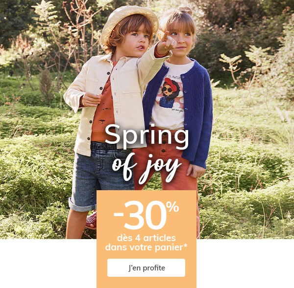 Spring of joy : -30% dès 4 articles dans votre panier*