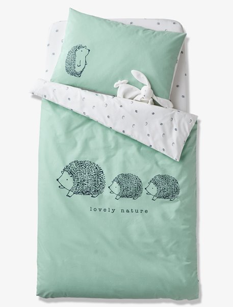 Taie D Oreiller Bebe Bio Collection Lovely Nature Vert Linge De Lit Deco