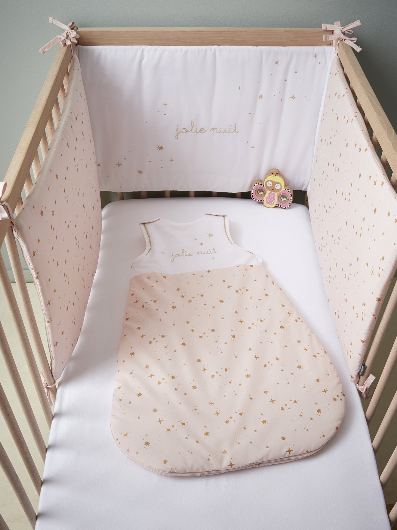 cot bumpers pink