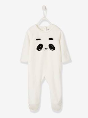 selection-velour-Velour Sleepsuit for Babies, Press Studs on the Back