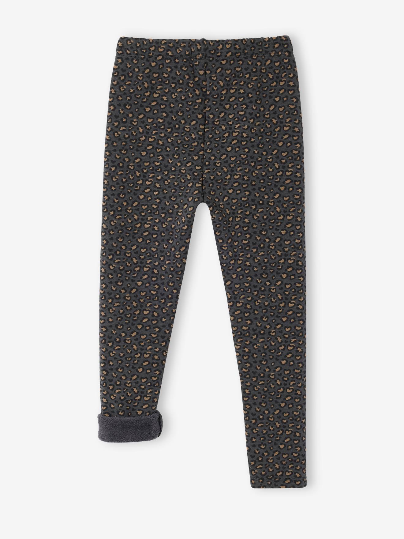 ACMEDE Leggings Pour Filles 2-8 Ans, 2 En 1 Leggings Thermo