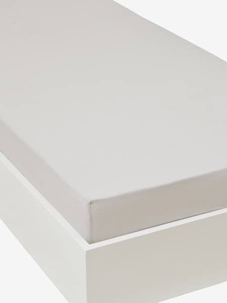 Children's Plain Fitted Sheet Blue+Fuchsia+Grey+Pink - vertbaudet enfant 