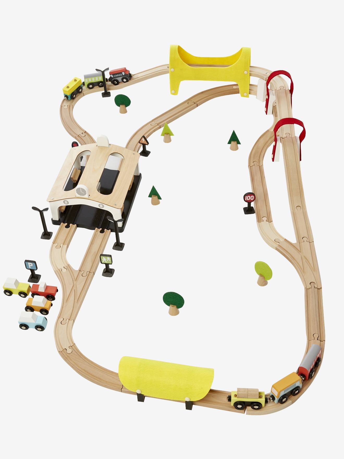 Colorichy - Circuit Train Pour Enfant En Bois à Prix Carrefour