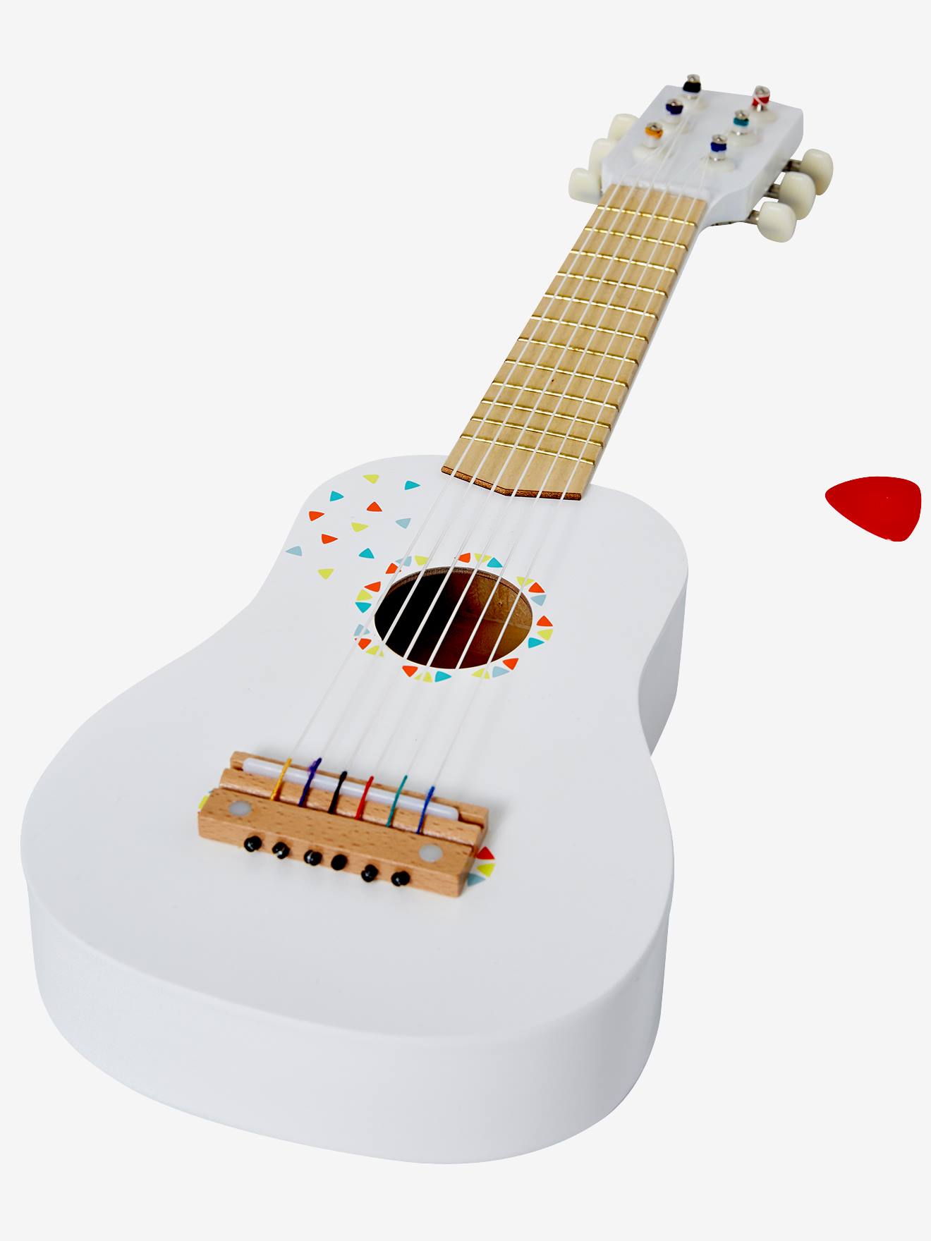 Guitare en bois FSC® - blanc, Jouet
