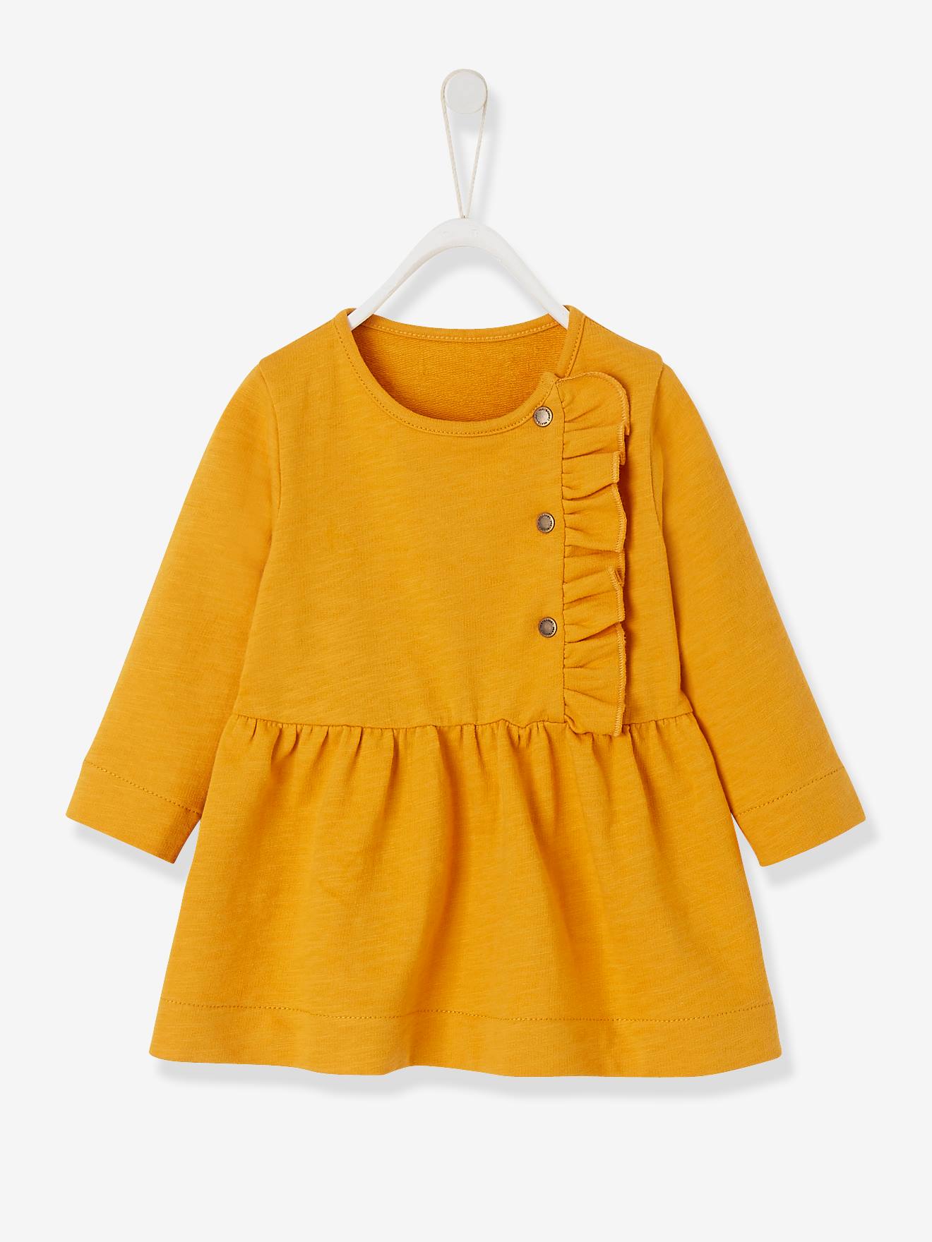 mustard yellow dress for baby girl