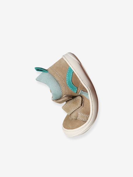 Chaussures premiers pas bébé velcro beige+bleu+bleu électrique+bleu océan+chocolat+lot beige+lot marron+lot vert+marron+ocre+vert+vert sauge - vertbaudet enfant 
