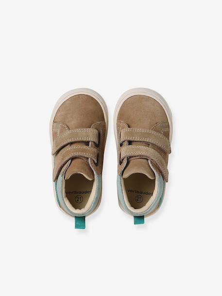 Chaussures premiers pas bébé velcro beige+bleu+bleu électrique+bleu océan+chocolat+lot beige+lot marron+lot vert+marron+ocre+vert+vert sauge - vertbaudet enfant 