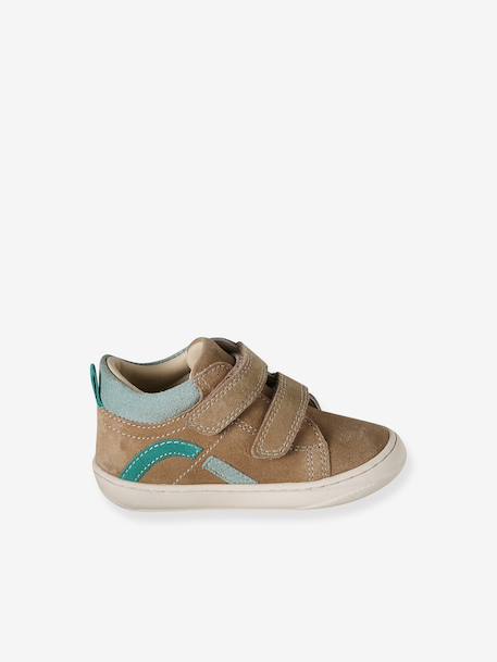 Chaussures premiers pas bébé velcro beige+bleu+bleu électrique+bleu océan+chocolat+lot beige+lot marron+lot vert+marron+ocre+vert+vert sauge - vertbaudet enfant 