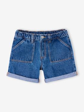 -Girls' denim shorts - BASICS  