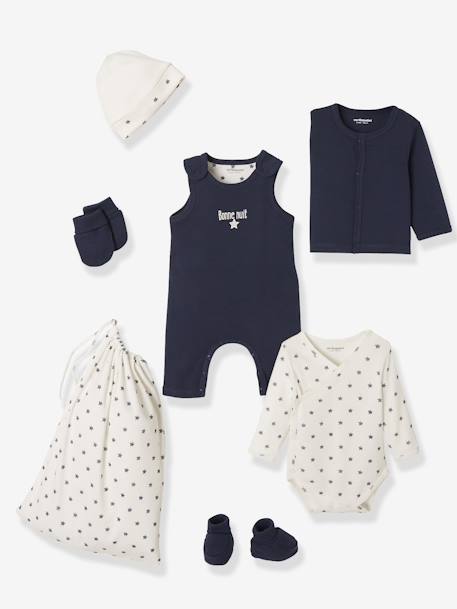 Kit Naissance 6 Pieces Marine Bebe