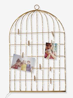 -Picture in Light-Up Metal, Bird Cage