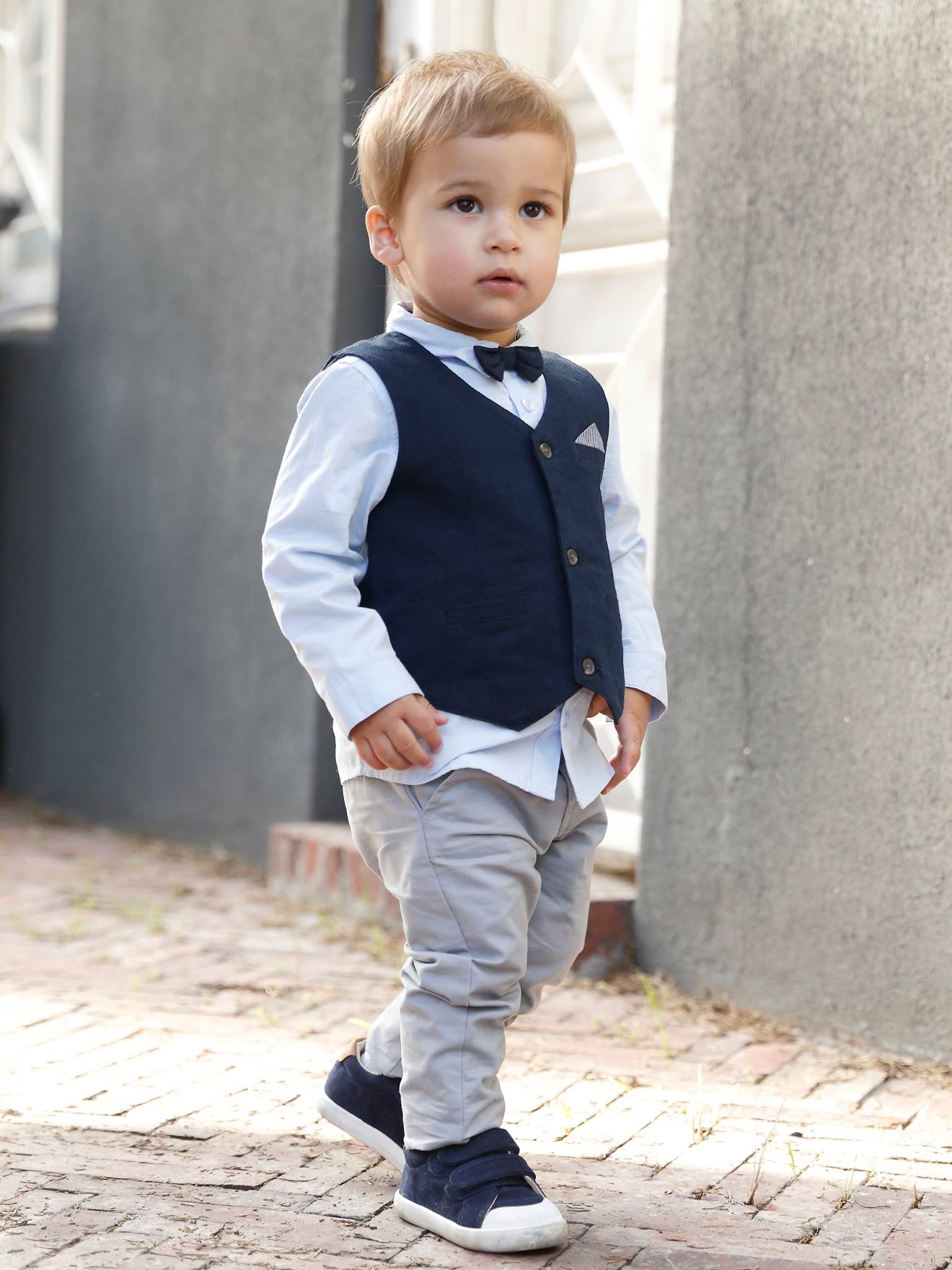 4PCS Toddler Baby Boys Gentleman Waistcoat+Shirt pants Bow tie Clothes Set 