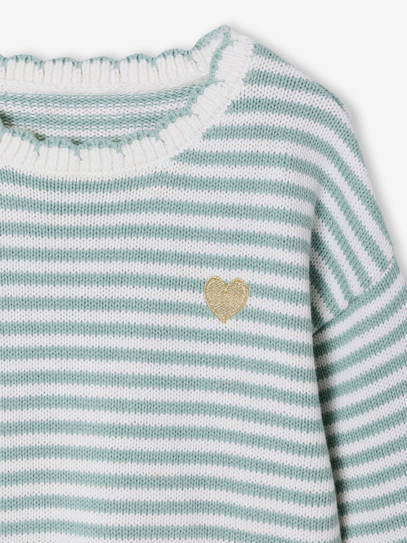 Sweat-shirt ras du cou pour fille à manches longues et imprimé lettre