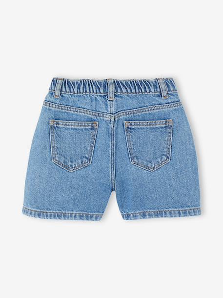 Embroidered girl's short medium blue+rose+sage green - vertbaudet enfant 