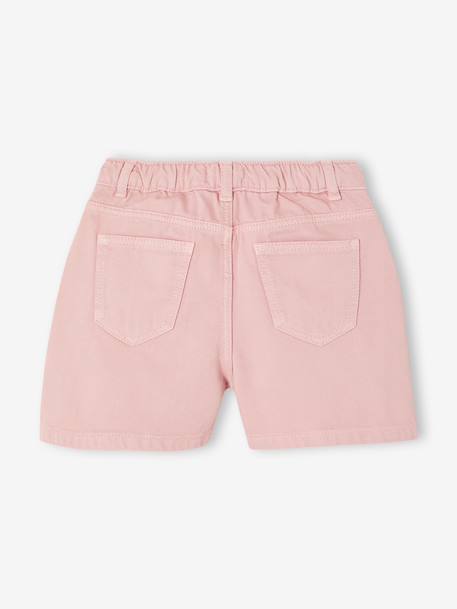 Embroidered girl's short medium blue+rose+sage green - vertbaudet enfant 