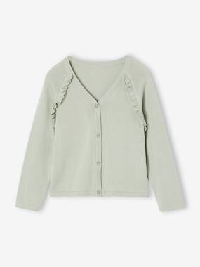 -Cardigan with Ruffles for Girls 