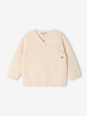 Knitted Cardigan in Organic Cotton for Newborn Babies  - vertbaudet enfant