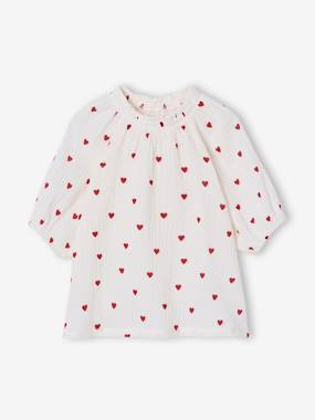 Chemisier Enfant Fille Blumarine Avec Motif Coeur Rose - Taille 18 Mois - Neuf Sans étiquette