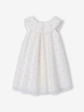 Embroidered Tulle, Flared Dress For Girls  - vertbaudet enfant