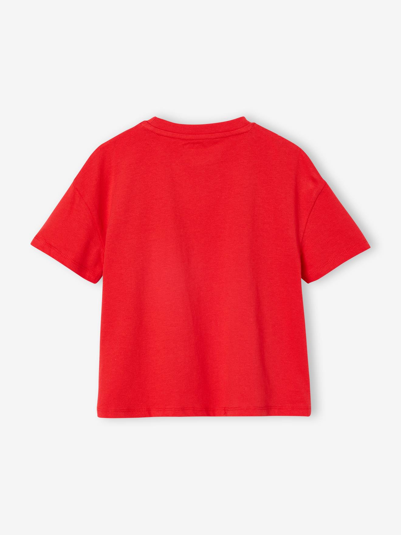 VERTBAUDET T-Shirt Romantique Motifs Fantaisie Et Brillants Fille - Manches Longues