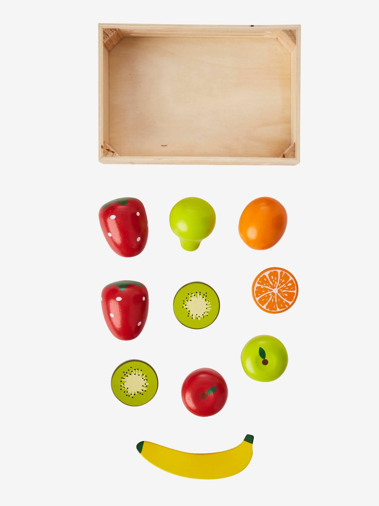 Fruits à découper en bois FSC® - multicolore, Jouet