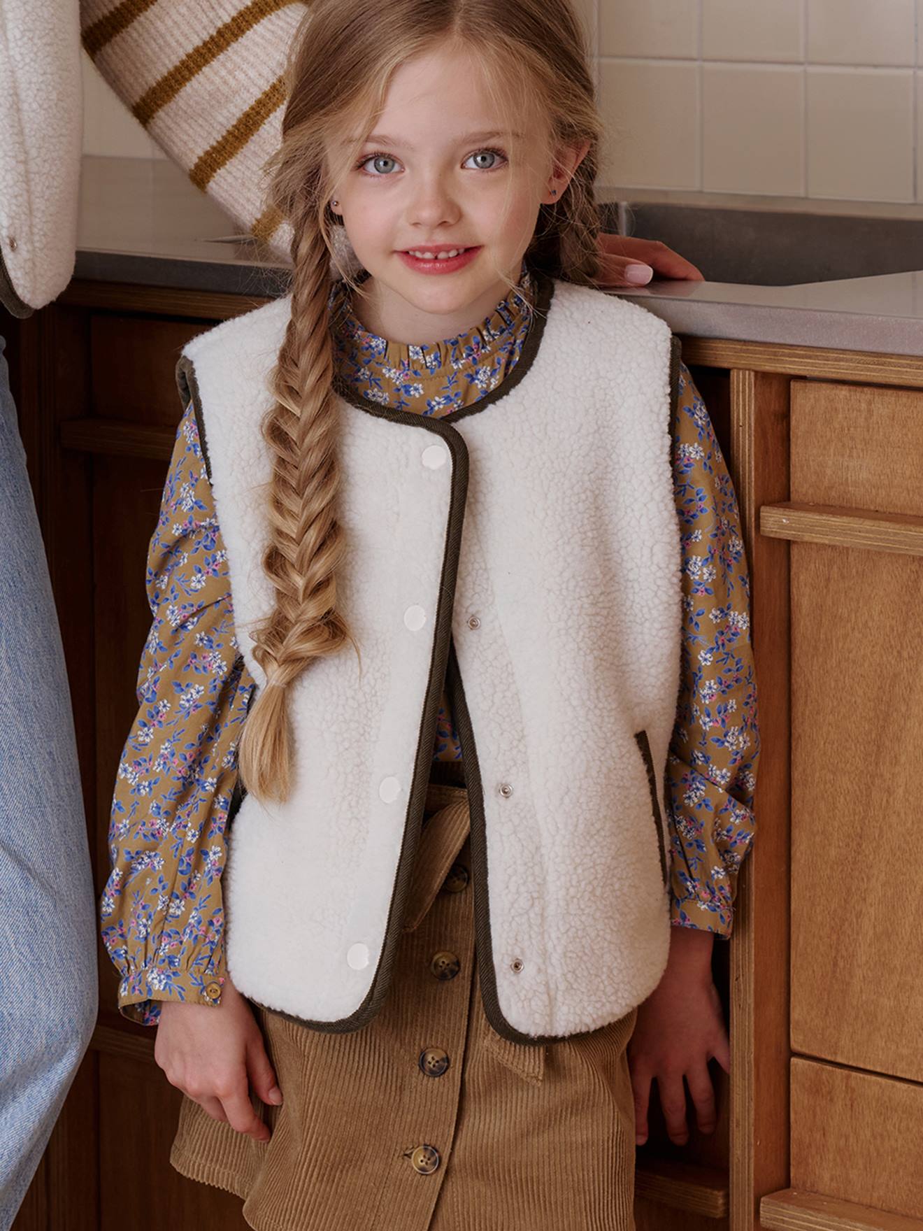 Gilet En Polaire Sherpa Pelucheux Sans Manches Pour Bébé Garçon Et