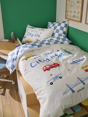 -Duvet cover set + pillowcase for children with recycled cotton VARSITY