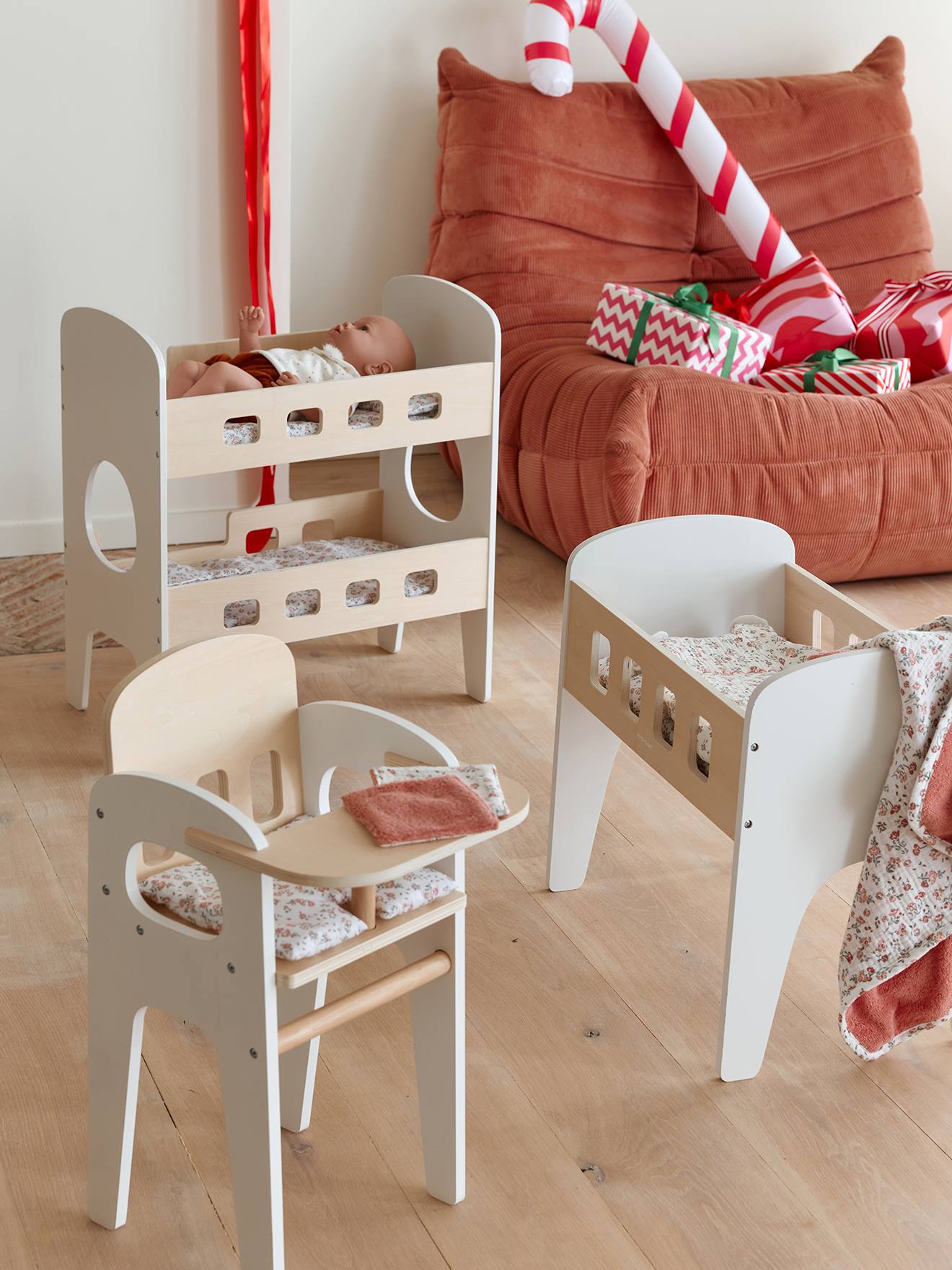 Set Accessoires Repas Poupon En Bois FSC® Blanc