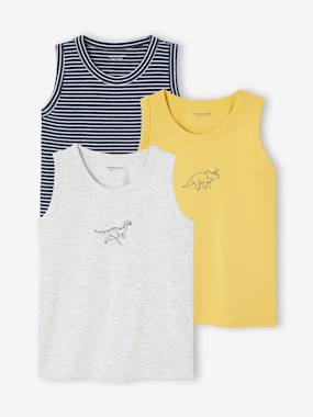 Lot de 2 débardeurs garçon lot jaune