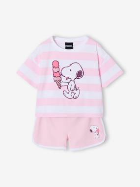 -Striped Snoopy Set for Girls