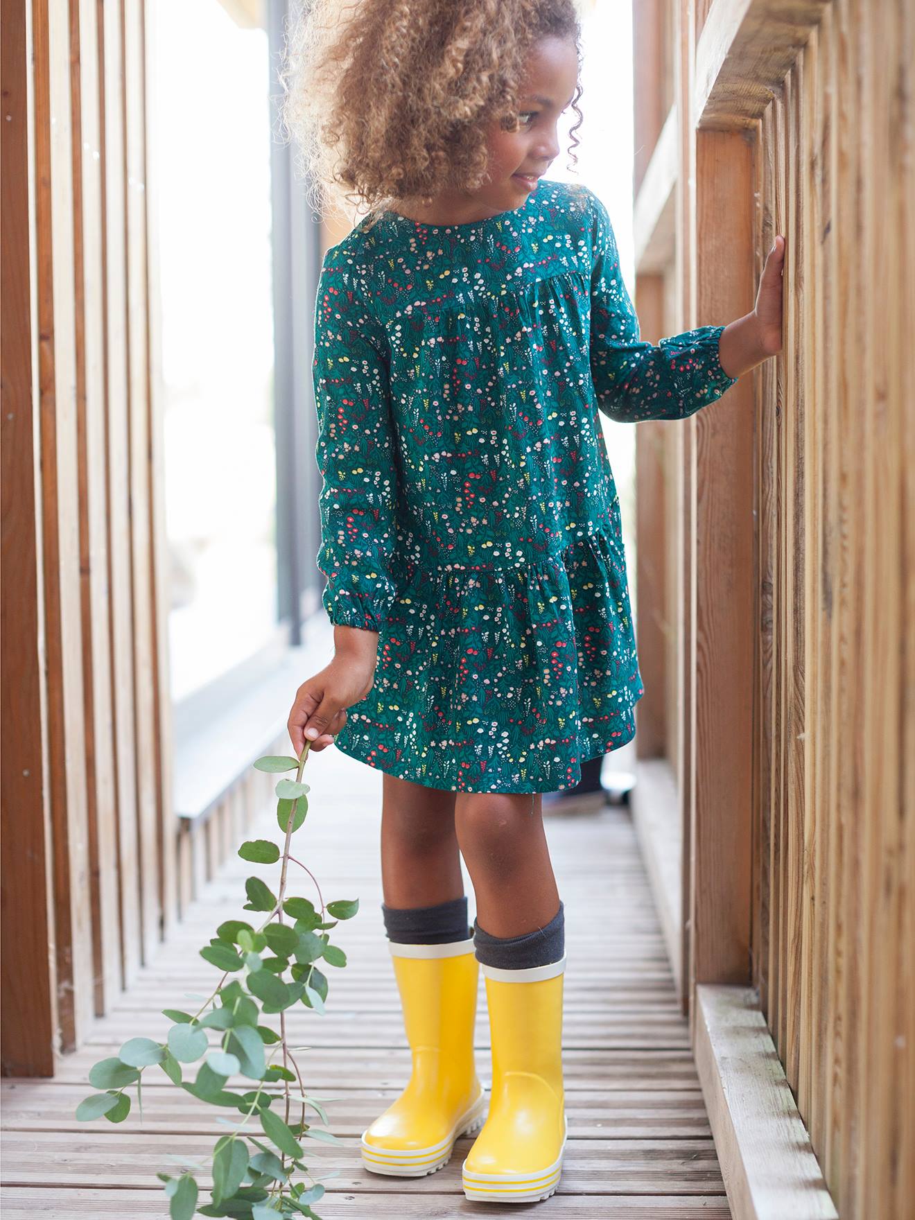 vertbaudet robe longue fille