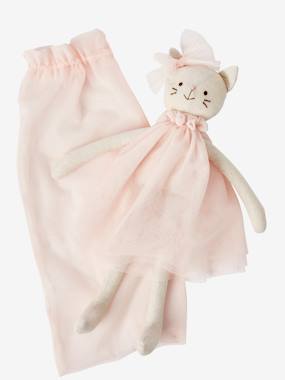 Jouet-Premier âge-Doudous, peluches et jouets en tissu-Poupée Chat danseuse