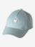 Casquette enfant fille coeur brodé bleu pâle+rose pâle+vert d'eau - vertbaudet enfant 