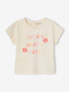T-Shirt with Crochet Details for Baby Girls  - vertbaudet enfant