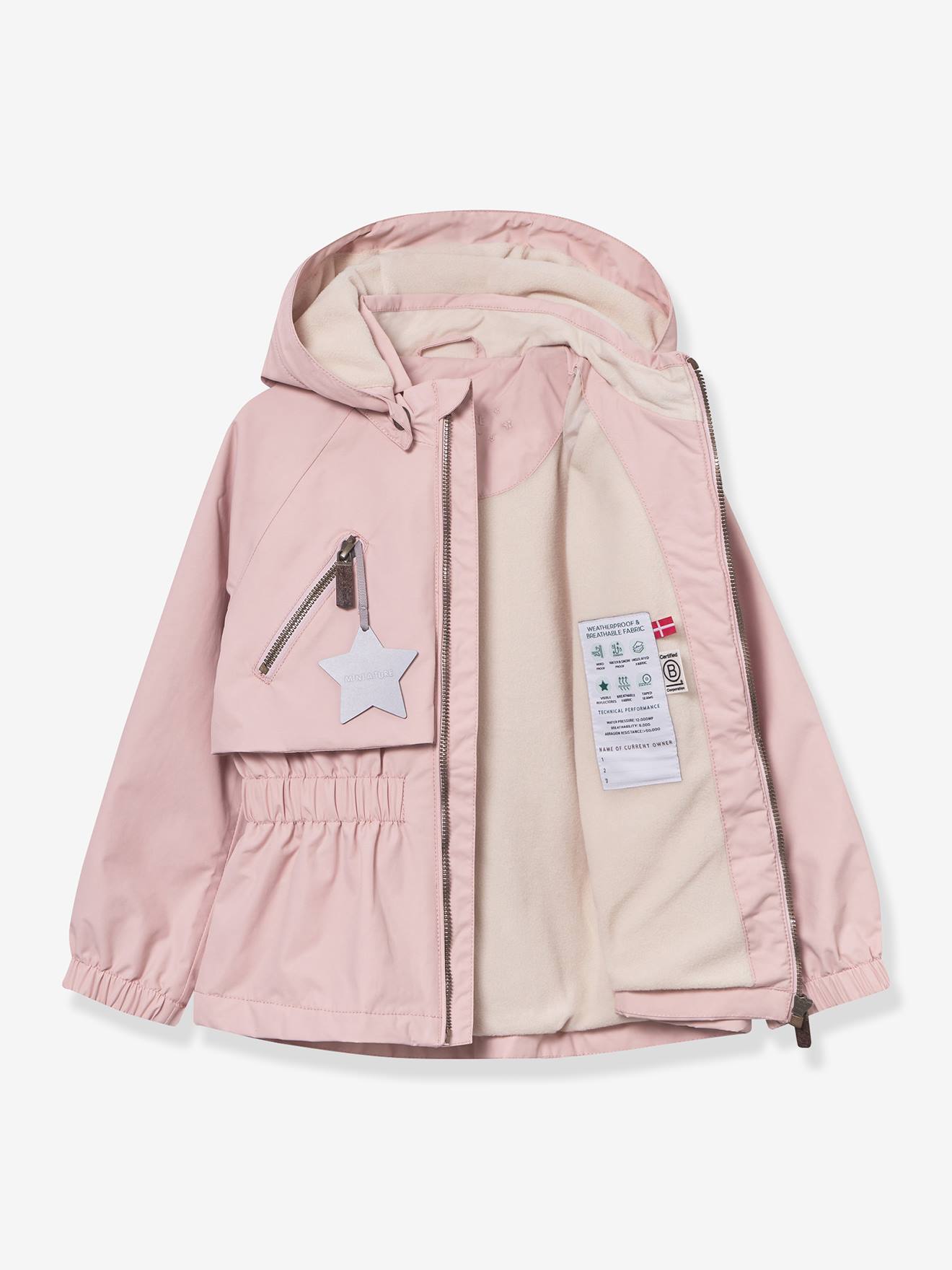 MATALGEA Mid-Season Waterproof Jacket with Fleece Lining, for