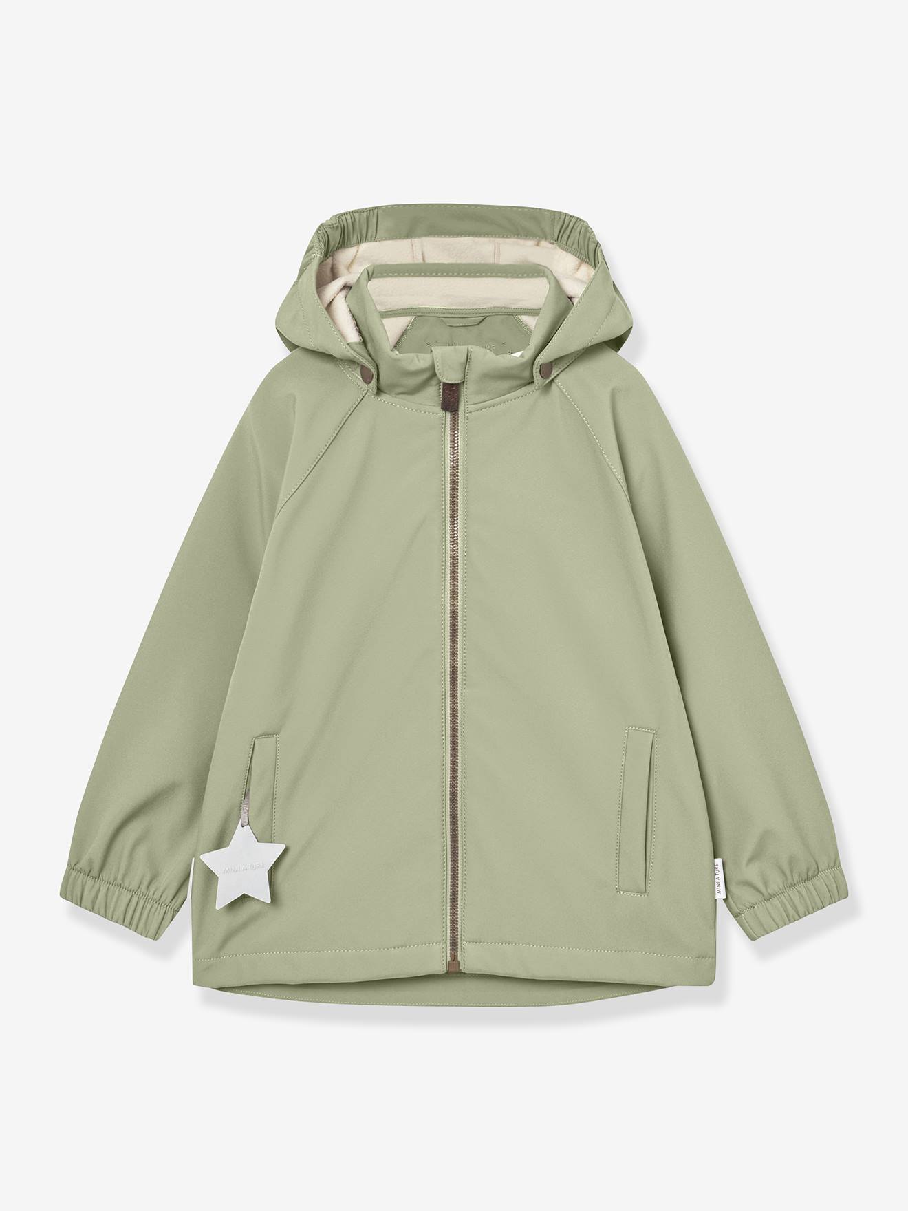 L SERVER Veste Softshell à Capuche Multicolore Enfant Fille – Coupe-Vent Mi-Long Double Couche, Imperméable Léger Printemps Automne