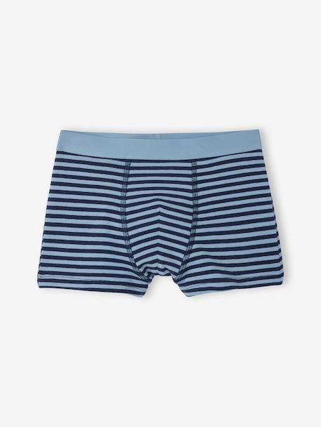 Pack of 5 shark print boxers for boys grey blue - vertbaudet enfant 