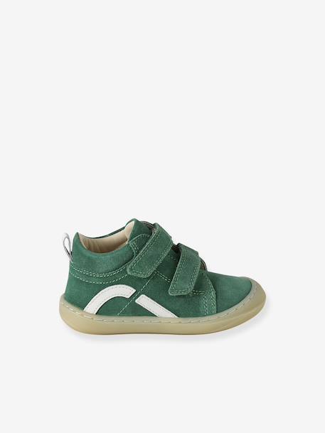 Chaussures premiers pas bébé velcro beige+bleu+bleu électrique+bleu océan+chocolat+lot beige+lot marron+lot vert+marron+ocre+vert+vert sauge - vertbaudet enfant 