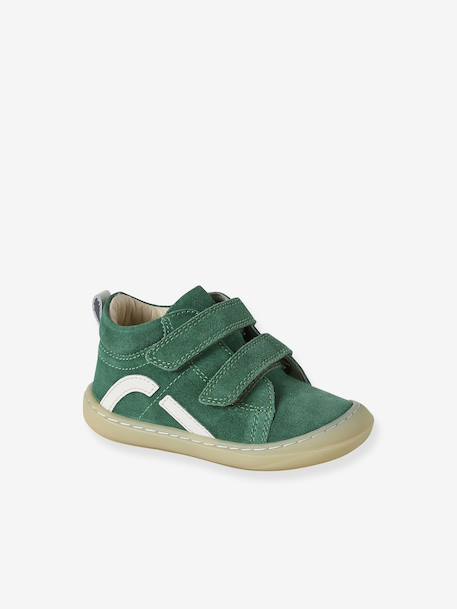 Chaussures premiers pas bébé velcro beige+bleu+bleu électrique+bleu océan+chocolat+lot beige+lot marron+lot vert+marron+ocre+vert+vert sauge - vertbaudet enfant 
