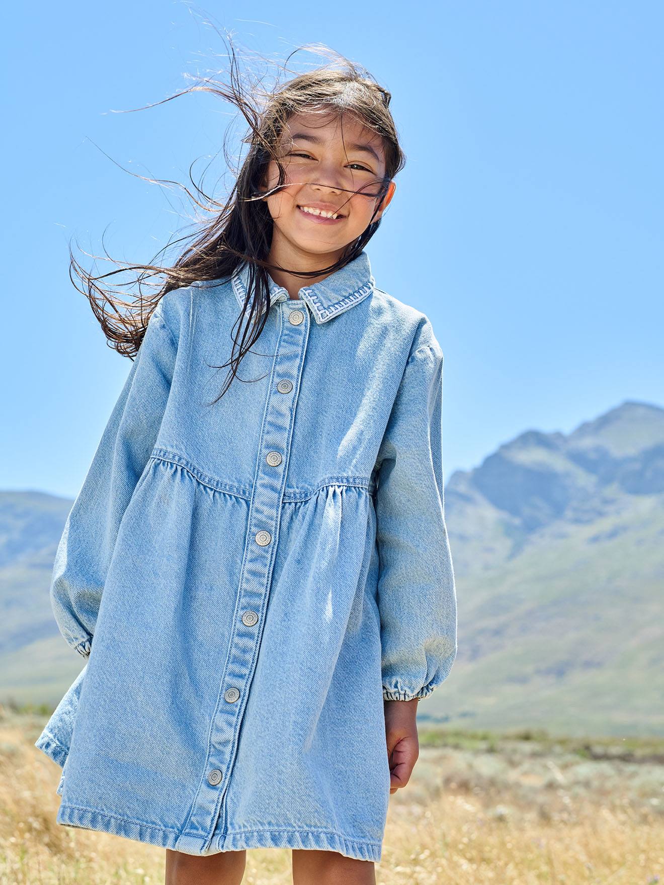 Robe En Jean NEXT Pour Fille – Taille 7 Ans, Décontractée Et Confortable