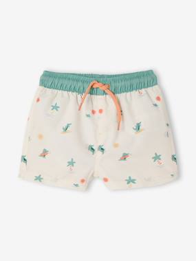 Baby swim shorts with crocodile print  - vertbaudet enfant