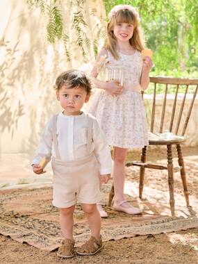 Occasion Wear Outfit: Shirt & Shorts for Babies   - vertbaudet enfant