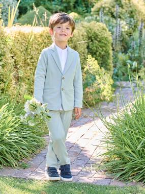 Ensemble céremonie chemise col Mao, veste et pantalon garçon  - vertbaudet enfant
