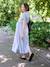 Long maternity and nursing dress striped blue - vertbaudet enfant 