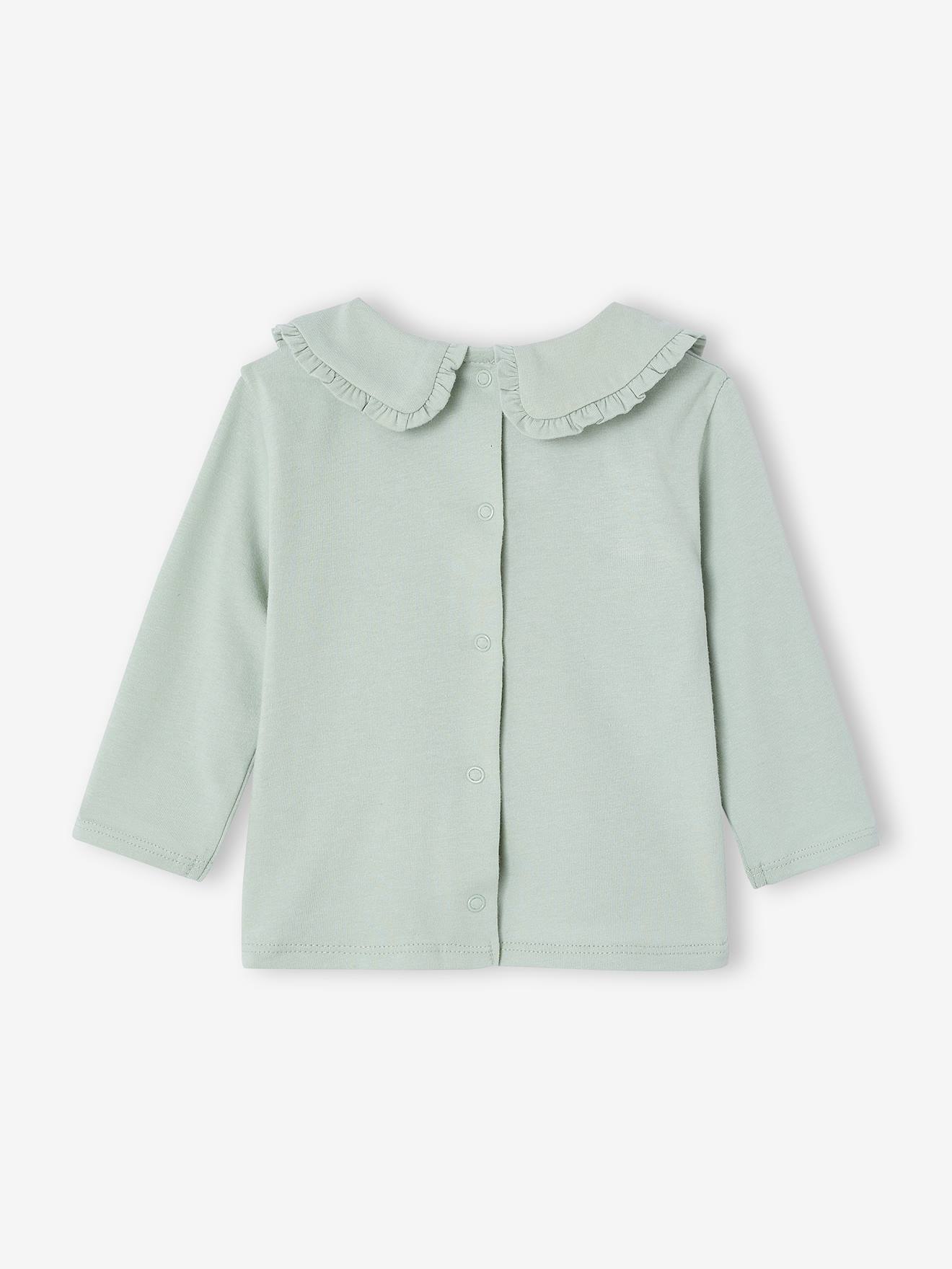 Haut Manches Longues Fille Crème "Party Baby" - Taille 8-9 Ans, 95% Coton, Marque George, Neuf Sans étiquettes