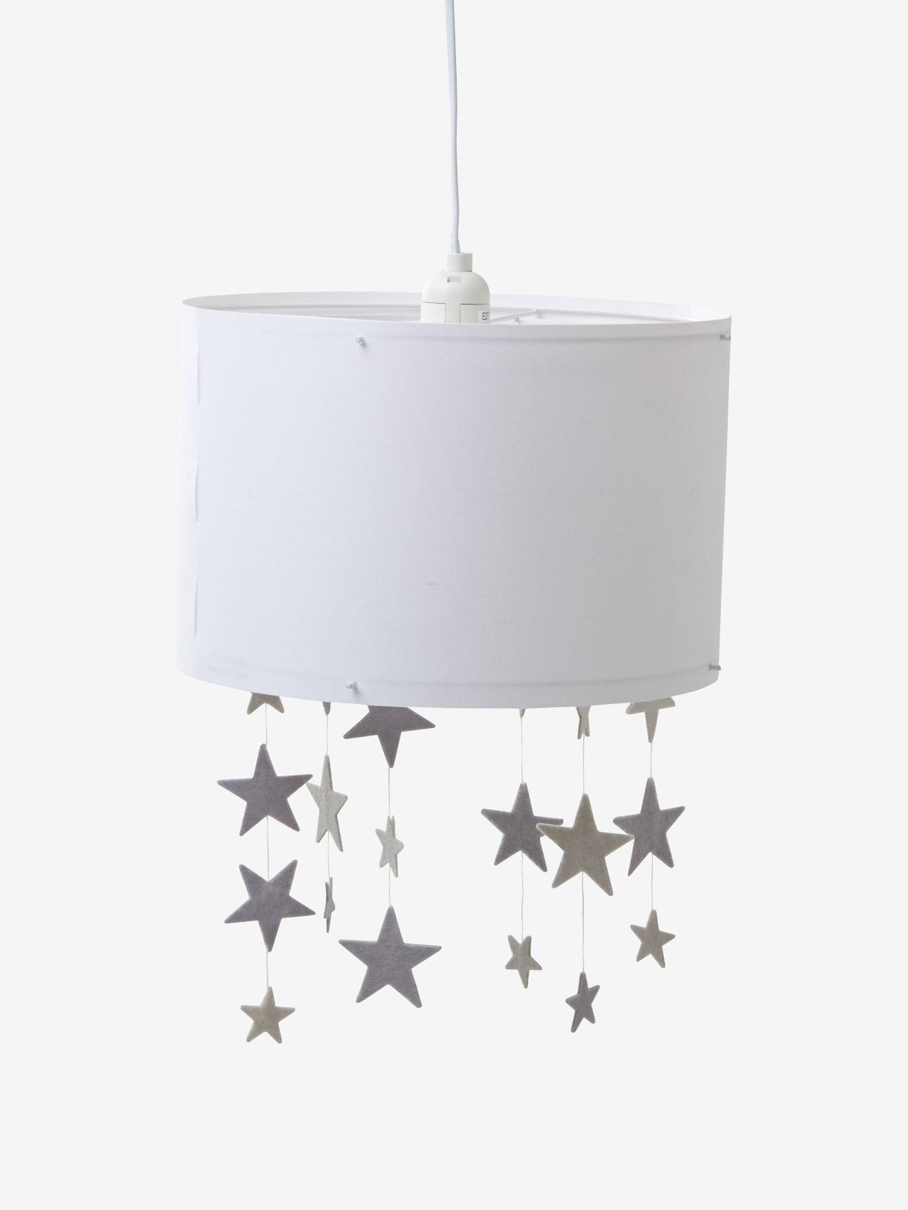 grey and white star light shade